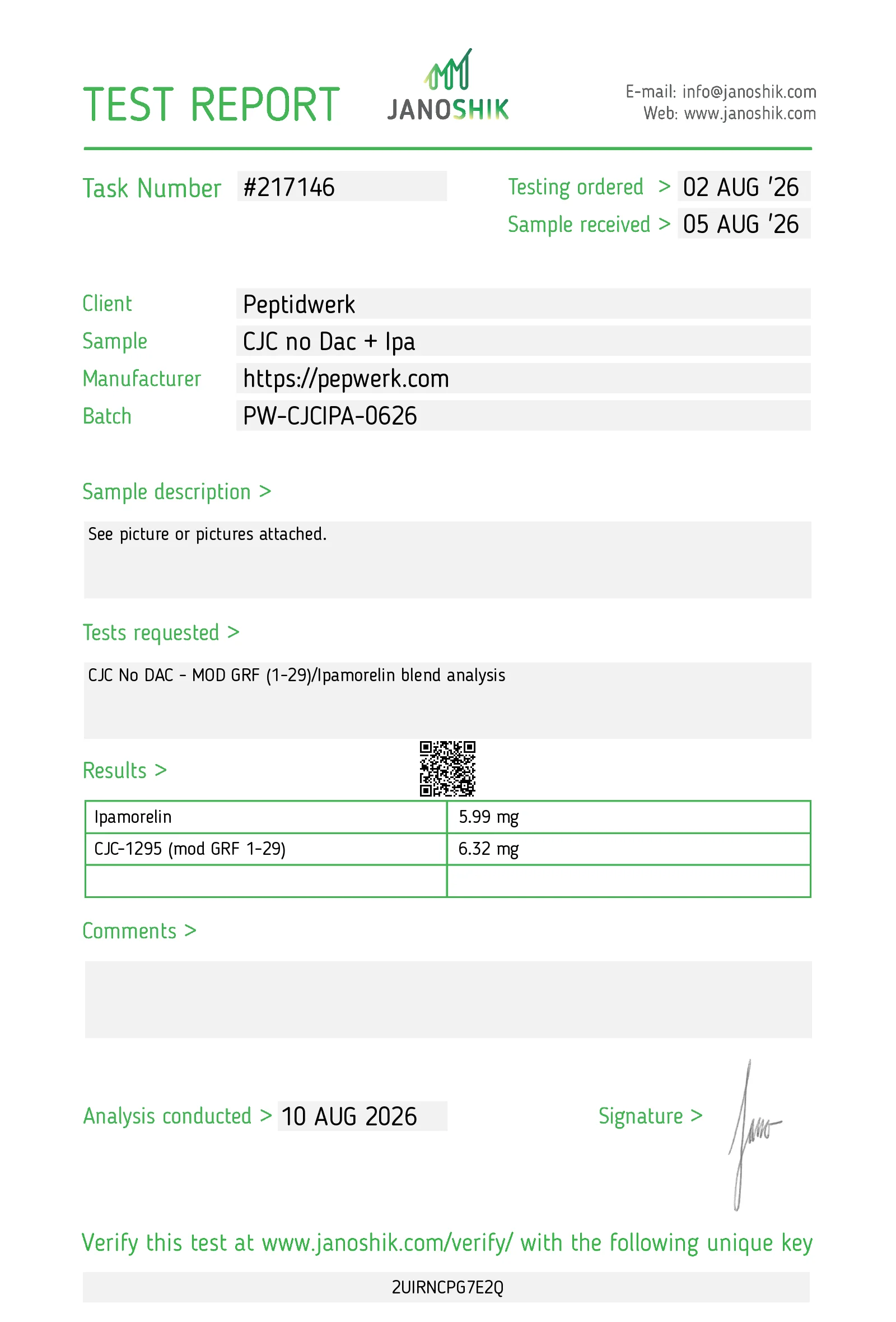 CJC-1295 no DAC + Ipamorelin 5 mg + 5 mg – Bild 2
