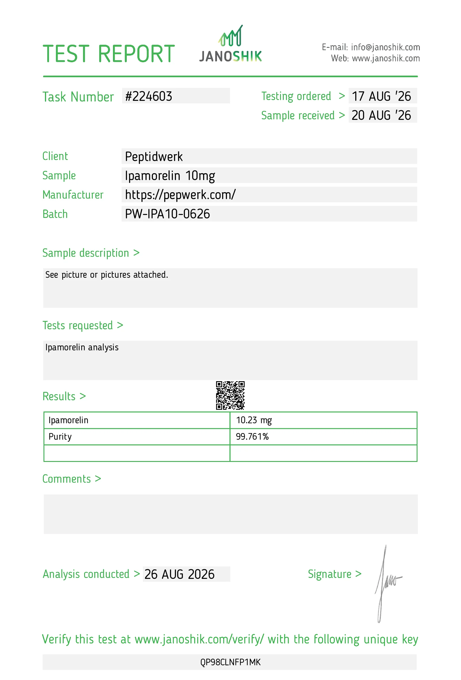 Ipamorelin 10 mg – Immagine 3