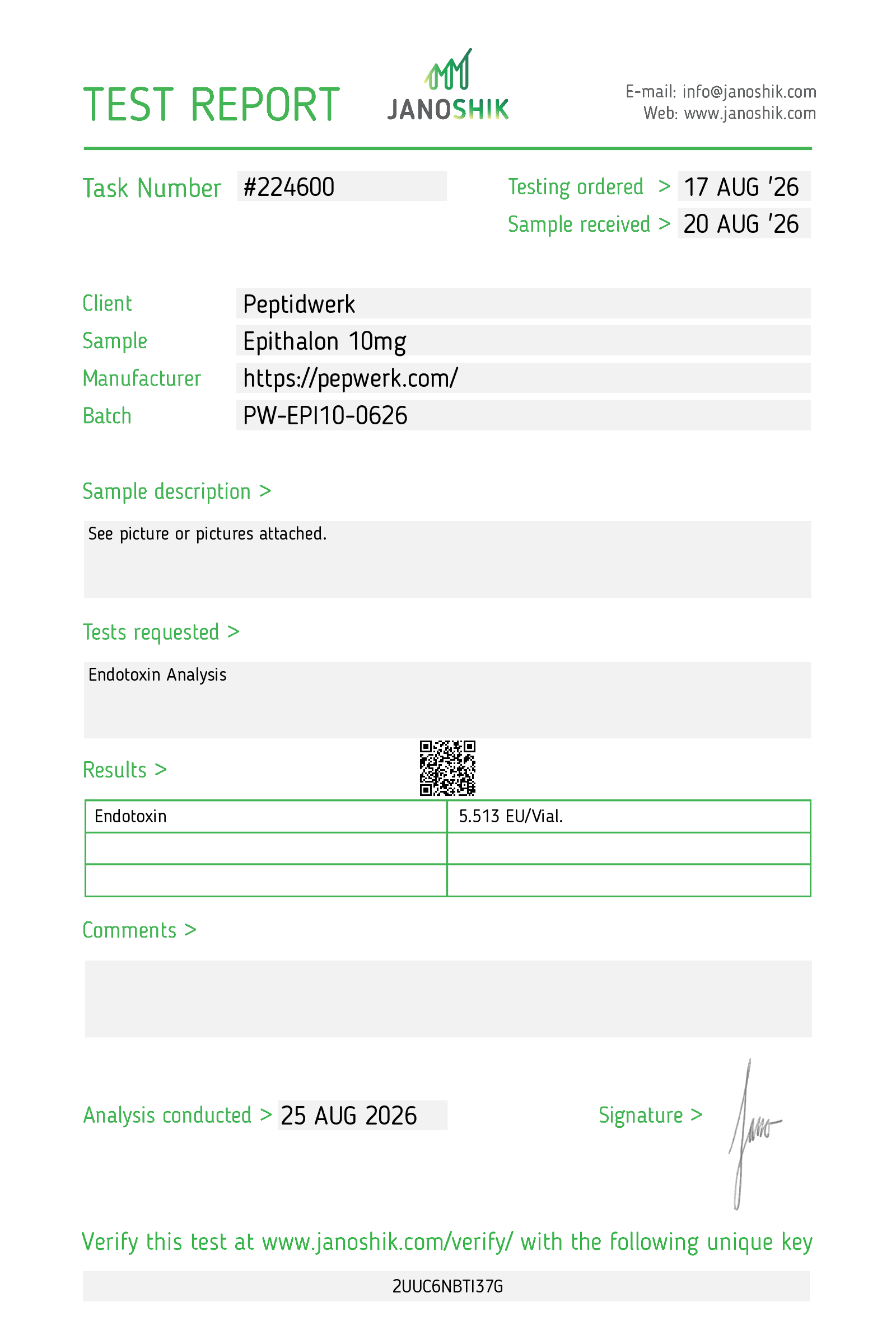 Epithalon 10 mg – Bild 2