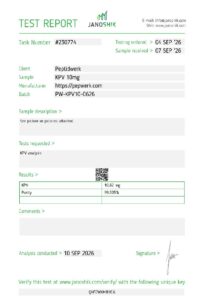 Purity Report – KPV 10 mg